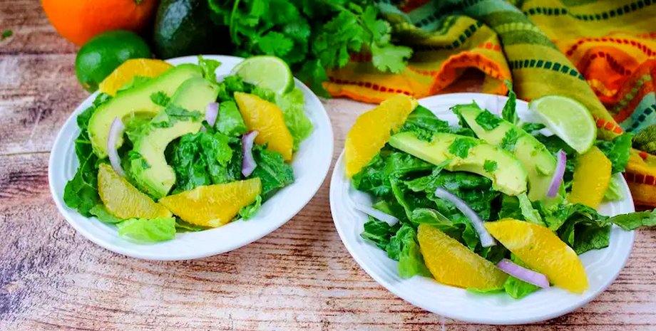 салат, цитрусы, рецепт