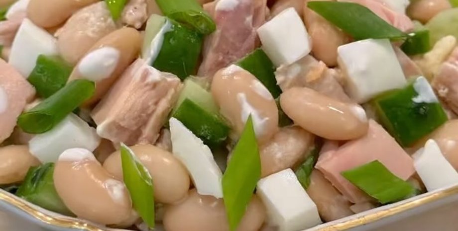 салат для похудения, сытный салат, еда