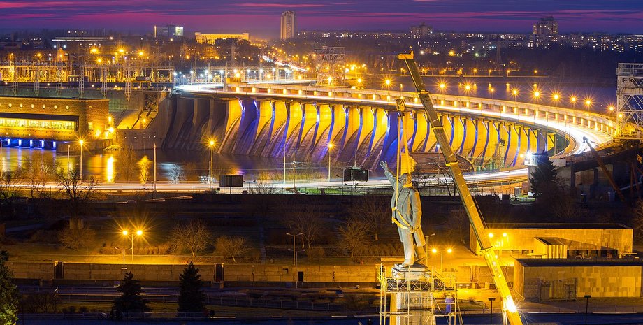 ленин, днепрогес, памятник, памятник ленину, запорожье