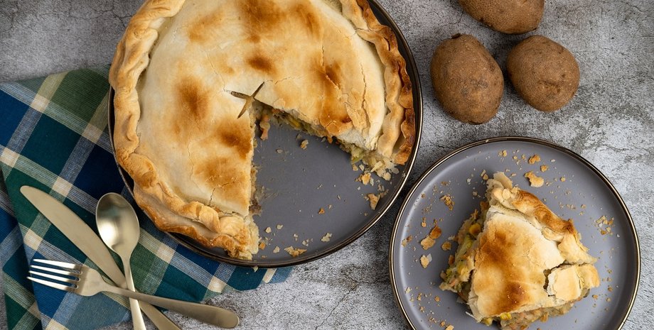 мясной пирог, пирог с мясом, пирог с мясной начинкой, тесто без дрожжей и яиц, вкусный пирог, рецепт пирога