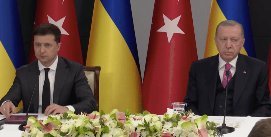Владимир Зеленский, Реджеп Тайип Эрдоган, пресс-конференция, встреча, стамбул, аннексия крыма
