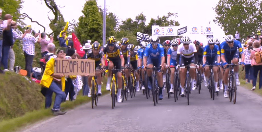 tour de france падение