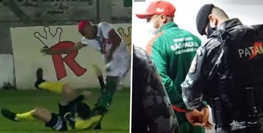 Футболист побил судью