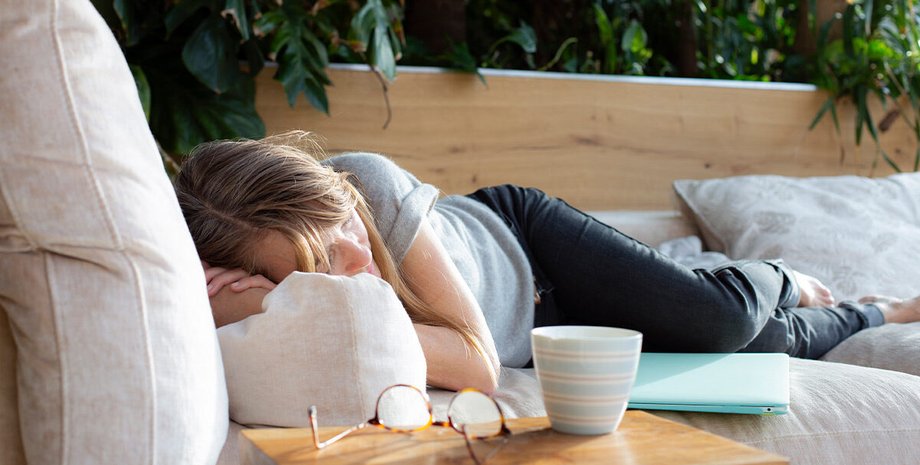 девушка, кровать, сон, фото