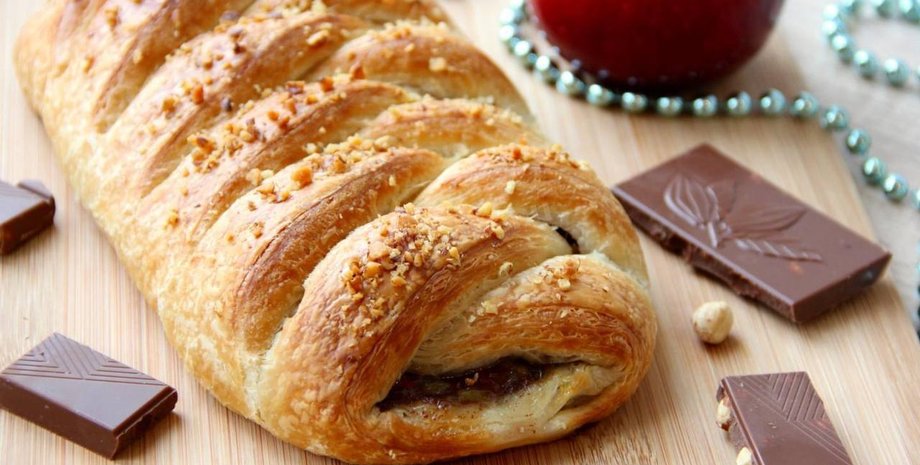 шоколад, десерт, шоколадка в тесте