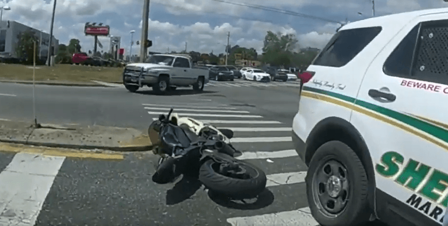 Мотоцикл, авария, ДТП, полиция, дорога, транспорт