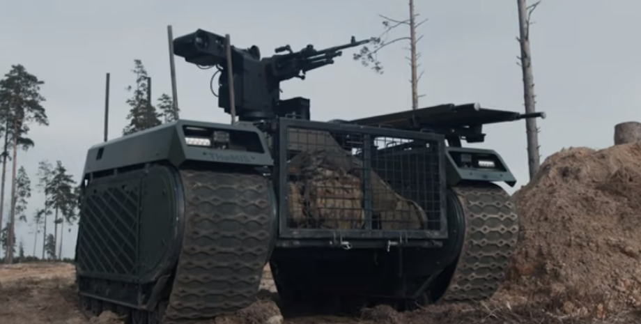 Наземный дрон THeMIS наземный беспилотник, дрон, THeMIS