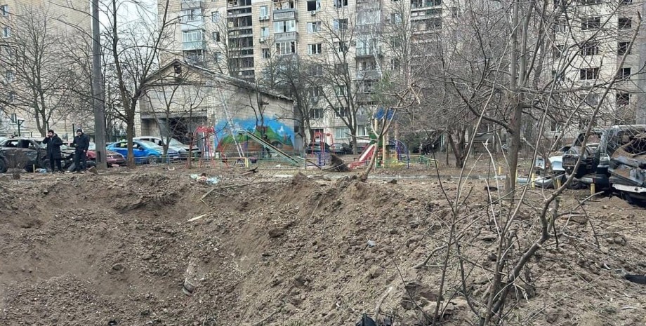 Киевская область, обстрел 2 января 2023 Киевская область, обстрел, ракетный удар, повреждения, разрушения