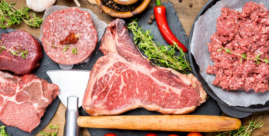 Различные виды мяса