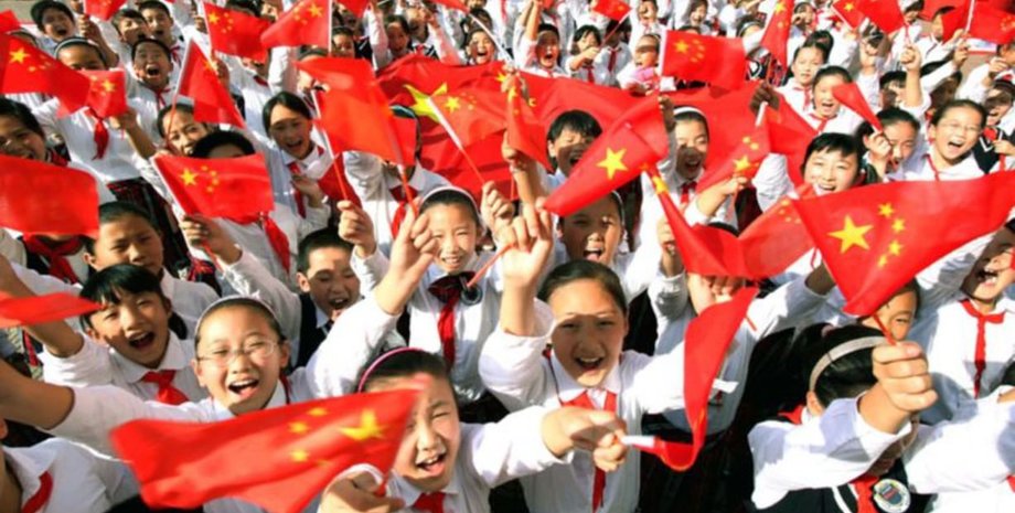 китайские пионеры, китай дети,