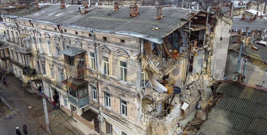 рухнул дом, квартиры, жилой дом, одесса, памятник архитектуры