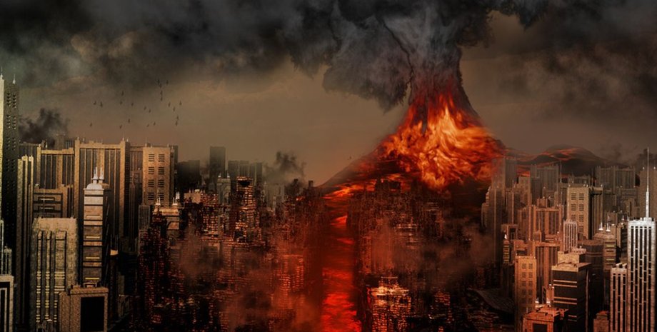 апокалипсис, конец света, извержение вулкана