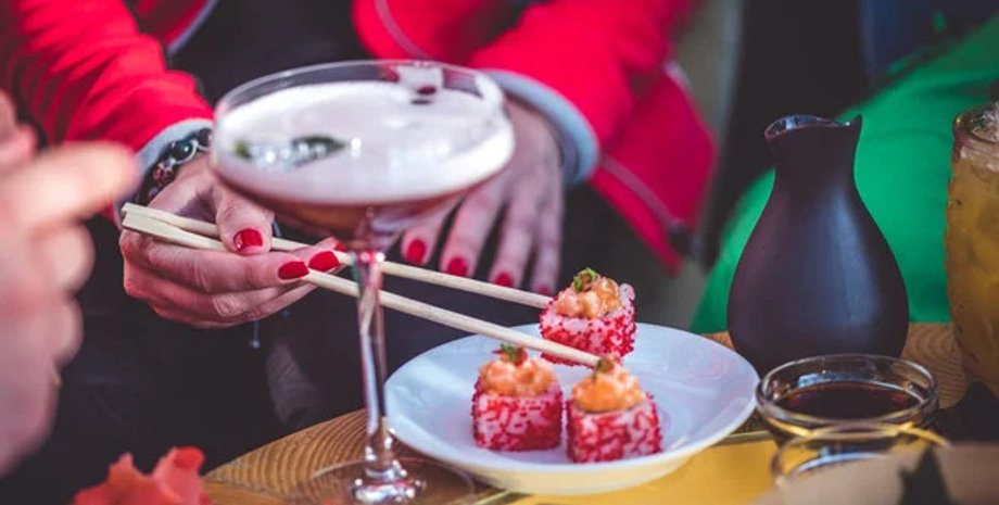 Кафе, суши, ресторан, коктейль, напиток,