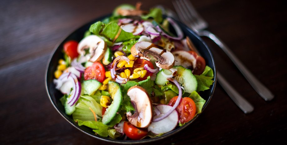 салат, харчові звички, правильне харчування