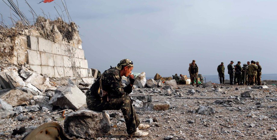 Боевики в Донбассе / Фото: пресс-центр АТО