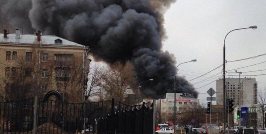 Пожар в Москве / Фото: телеканал Дождь