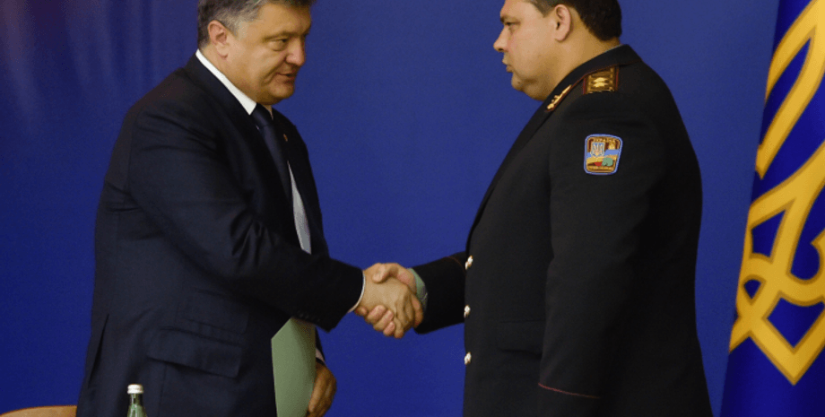 Петр Порошенко и Валерий Кондратюк / Фото пресс-службы президента