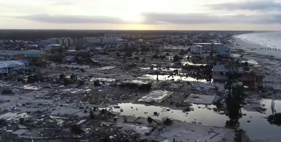 Последствия урагана "Майкл" / Скриншот видео