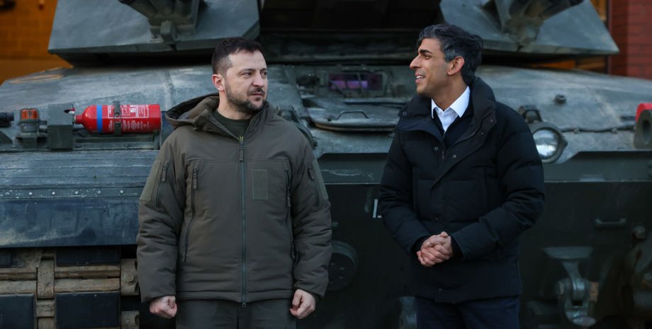 Президент Украины, Владимир Зеленский, Риши Сунак, Зеленский и Риши Сунак