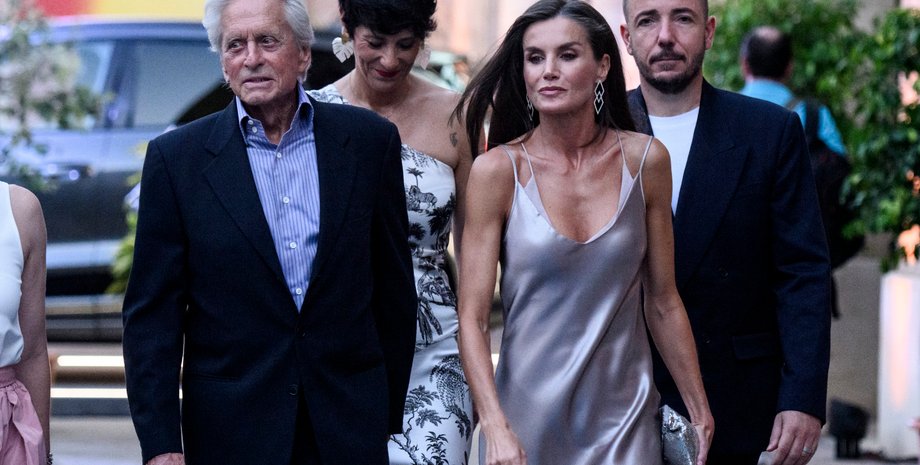 Королева Летиция и Майкл Дуглас, пальма-де-майорка, королева испании, кинофестиваль в пальма де майорка