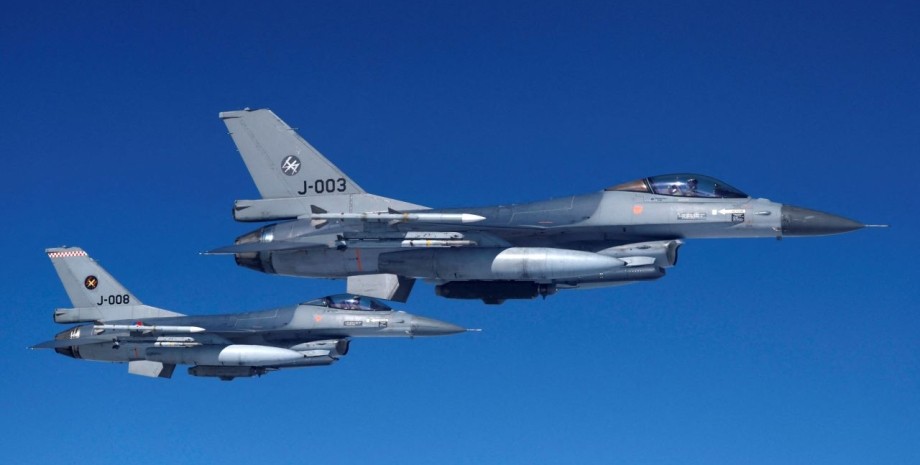 Истребители F-16, самолеты, авиация