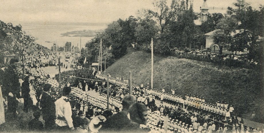 парад в Киеве, ретро фото