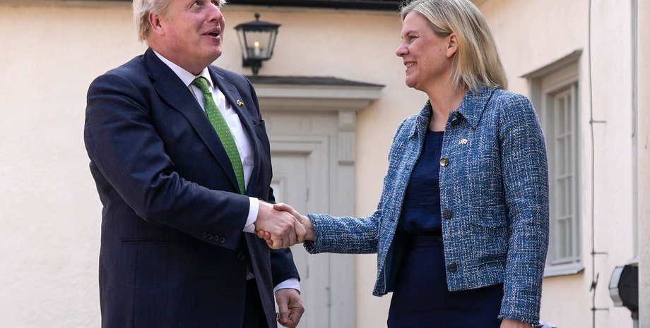 Борис Джонсон и Магдалена Андерссон