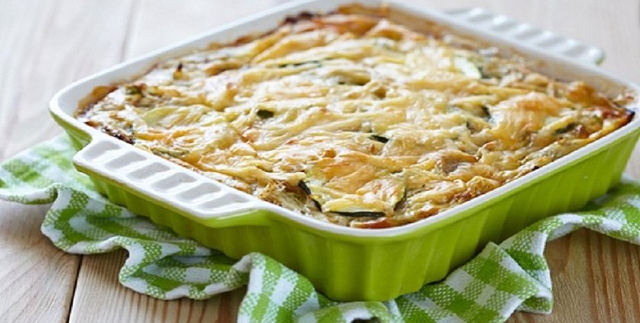 Кабачки та картопля з пармезаном, овочева запіканка, запіканка з кабачків, що приготувати з кабачків