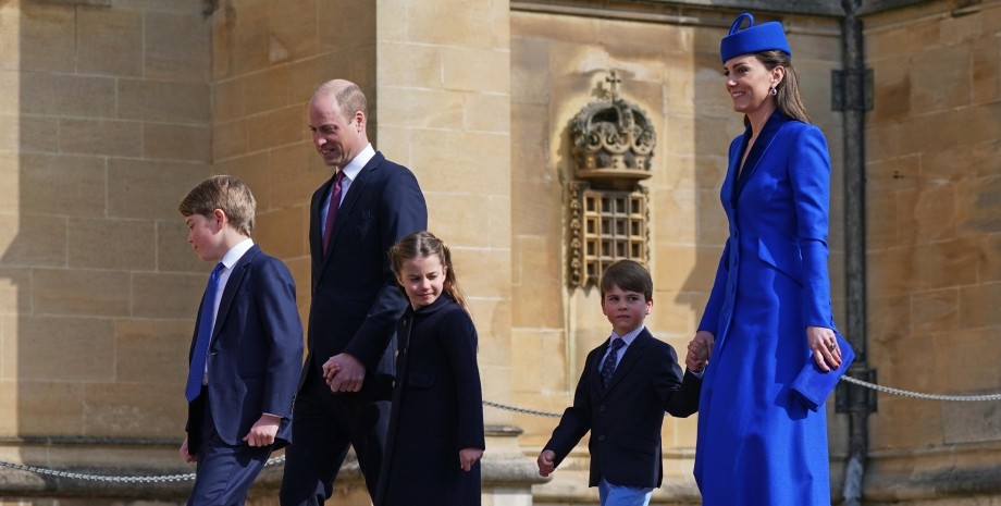 Принц Уильям и Кейт Миддлтон, пасха, кейт миддлтон рак, анмер-холл, сандрингем, норфолк, принцесса шарлотта, принц луи