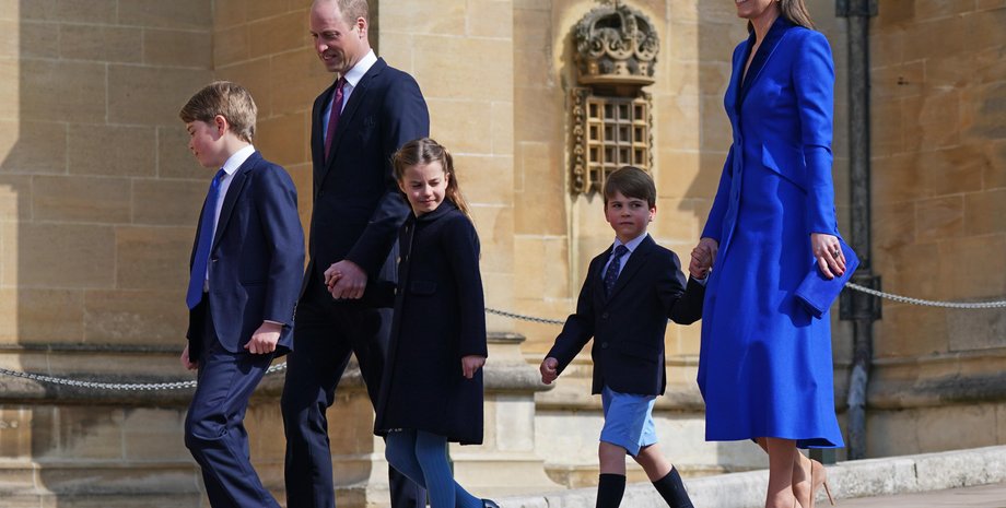 Кейт Миддлтон и принц Уильям, королевская семья, принц джордж, принцесса шарлотта, принц луи, правила монархии