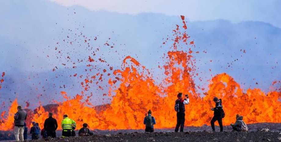 вулкан в ісландії, виверження вулкана в ісландії