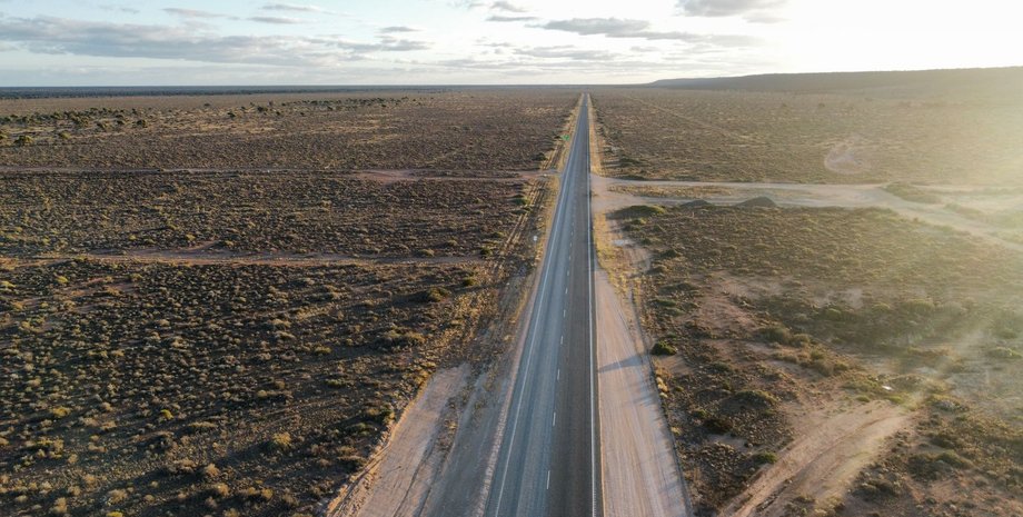 австралия, торнадо, след, шрам, равнина налларбор, пустыня