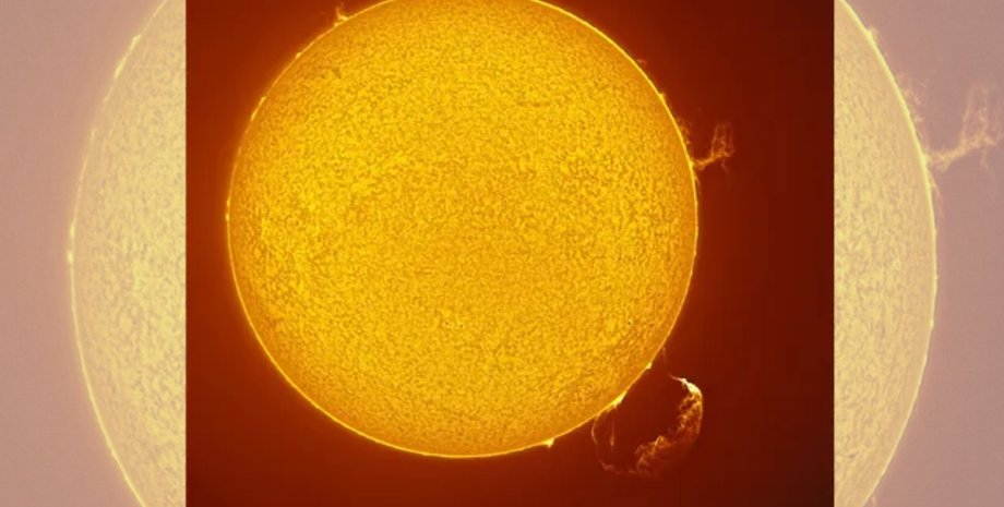 Солнце торнадо протуберанец