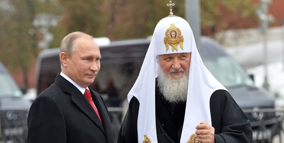 Володимир Путін, патріарх Кирило, РПЦ, санкції Заходу