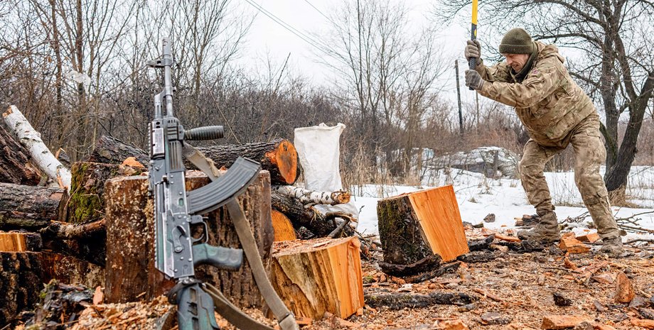 дрова зима опалення