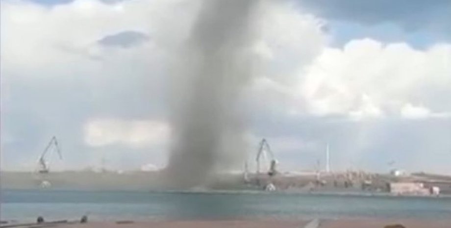 Одесса, Черное море, стихия, смерч,