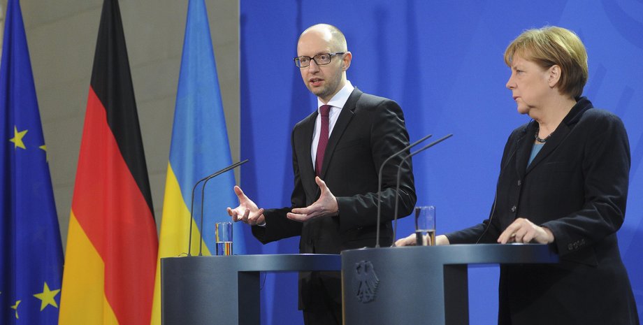 Арсений Яценюк и Ангела Меркель / Фото: пресс-служба Кабмина