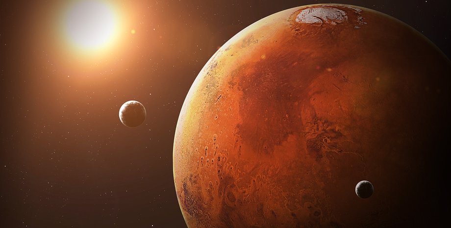Марс, космос, Сонце, фото