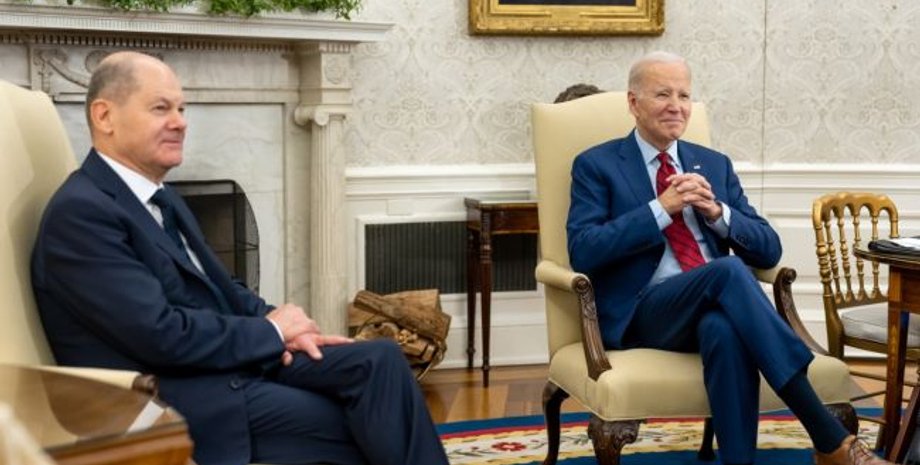 Шольц и Байден, Шольц помощь Украине, Шольц война РФ, Германия помощь Украине, Шольц в США, Шольц совещаний в США