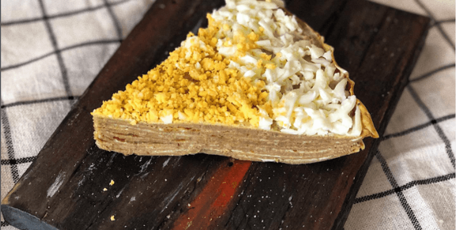 Печінковий торт, торт з печінки, торт закусочний