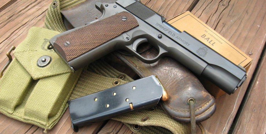пистолет кольт 1911, кольт, пистолет М1911