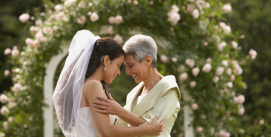 весілля, наречена, мама