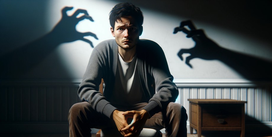 птср психика, кошмары, тени, мужчина