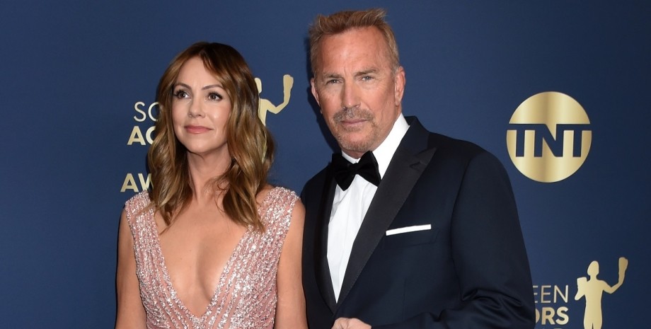 Кевин Костнер и Кристин Баумгартнер Кевин Костнер и Кристин Баумгартнер, развод кевина костнера, кевин костнер авто, белый Land Rover