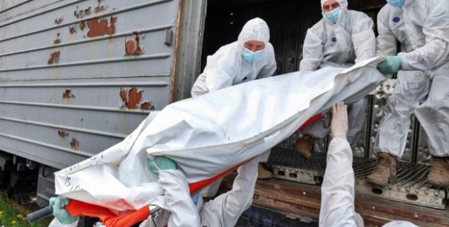 трупы оккупанты, груз 200, погрузка трупов, вагон-рефрижератор