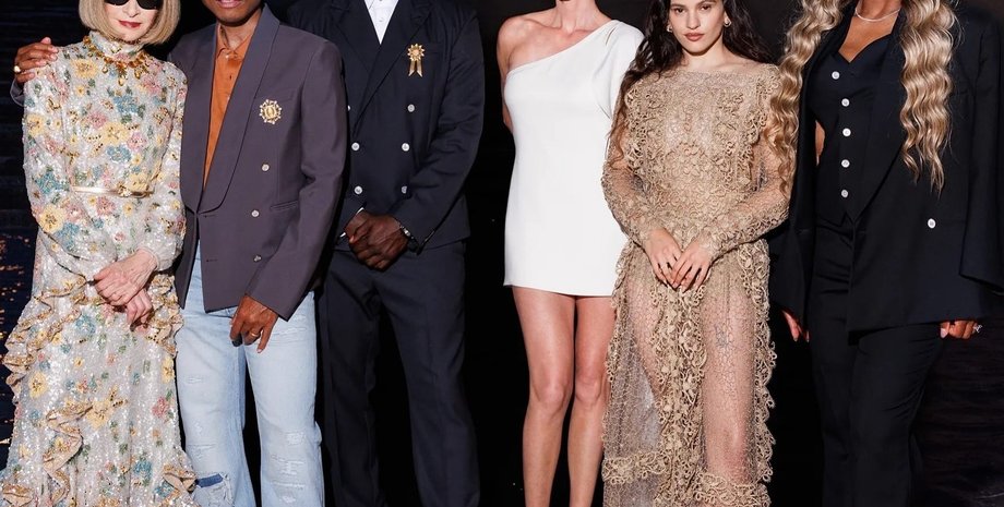 Анна Винтур, Фаррелл Уильямс, Шарлиз Терон, Серена Уильямс, Розалия и Омар Си