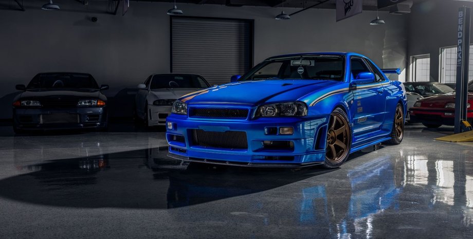 Nissan Skyline GT-R V-Spec II, Nissan Skyline GT-R, Nissan Skyline GT-R34, авто Пола Уокера, авто з Форсажу