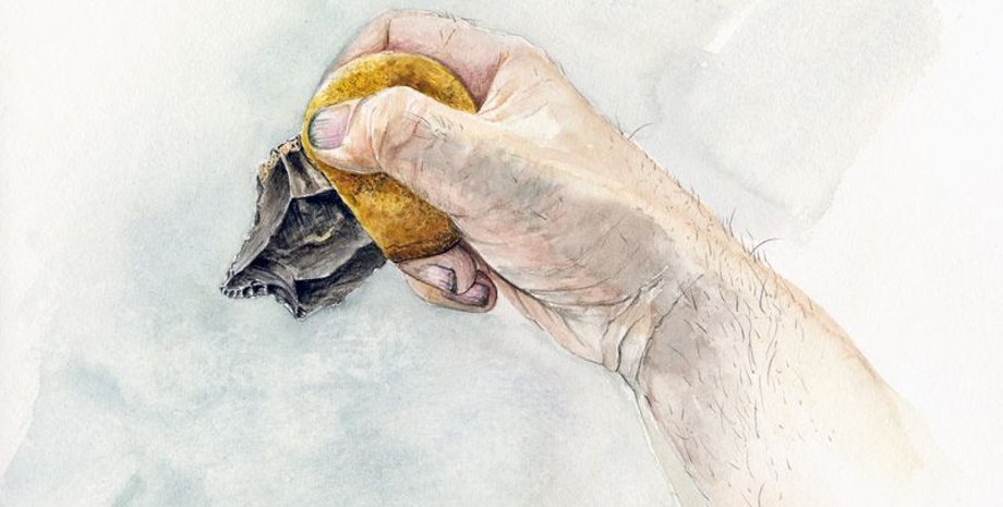 Неандертальское орудие труда, древнее открытие клея, неандертальцы, каменные орудия, смесь битума и охры, Homo sapiens, сложные клеи, археологические открытия