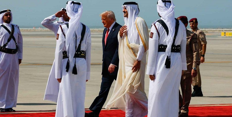 дональда трамп, катар, літак для трампа, катар подарував літак, катар подарував літак катару