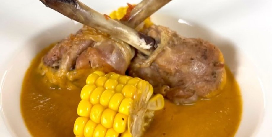 куриные голени, кукуруза, рецепт